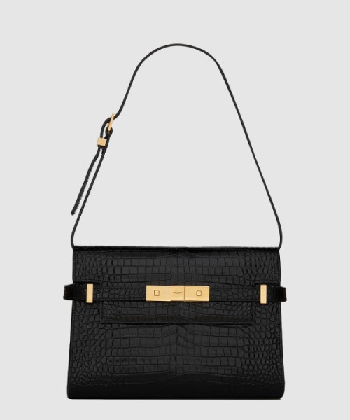 생로랑 맨하탄 숄더백 크로커 스몰 675626