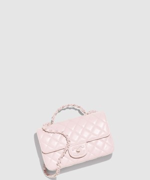 샤넬 핸들 장식의 미니 플랩백 AS5243