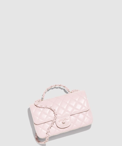 샤넬 핸들 장식의 미니 플랩백 AS5243