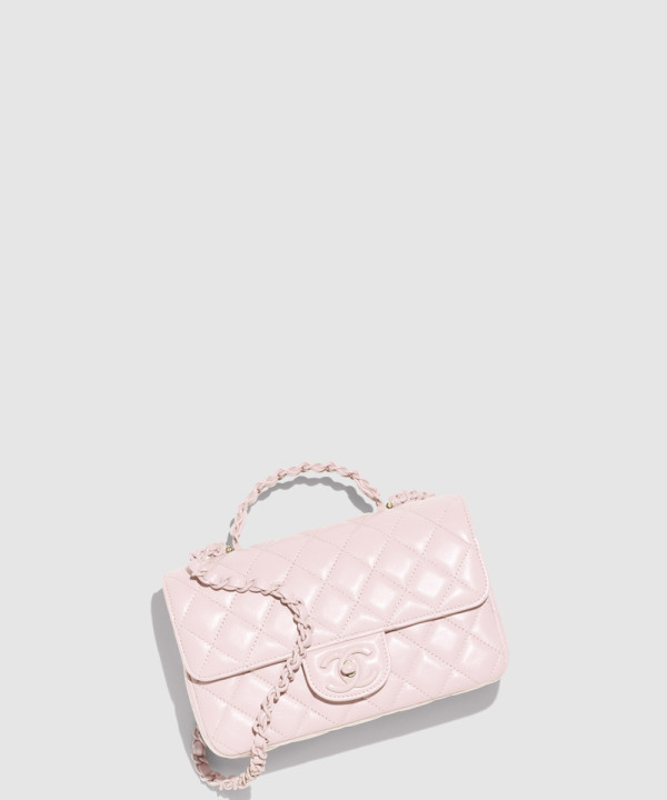 샤넬 핸들 장식의 미니 플랩백 AS5243