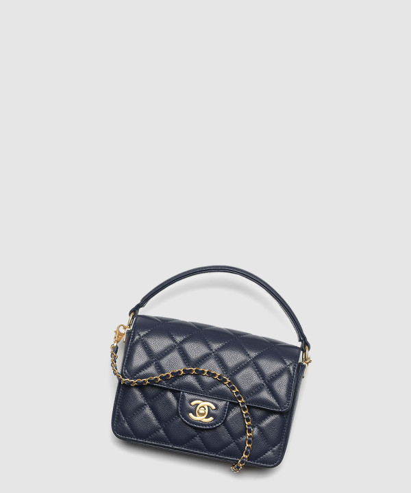 샤넬 핸들 장식의 미니 플랩백 AS5165