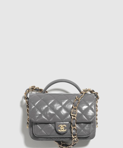 샤넬 핸들 장식의 미니 플랩백 AS4992