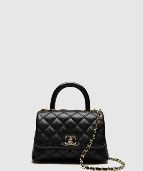 샤넬 핸들 장식의 미니 플랩백 AS2215