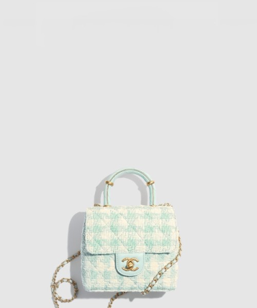 샤넬 핸들 장식의 미니 플랩백 AS4035