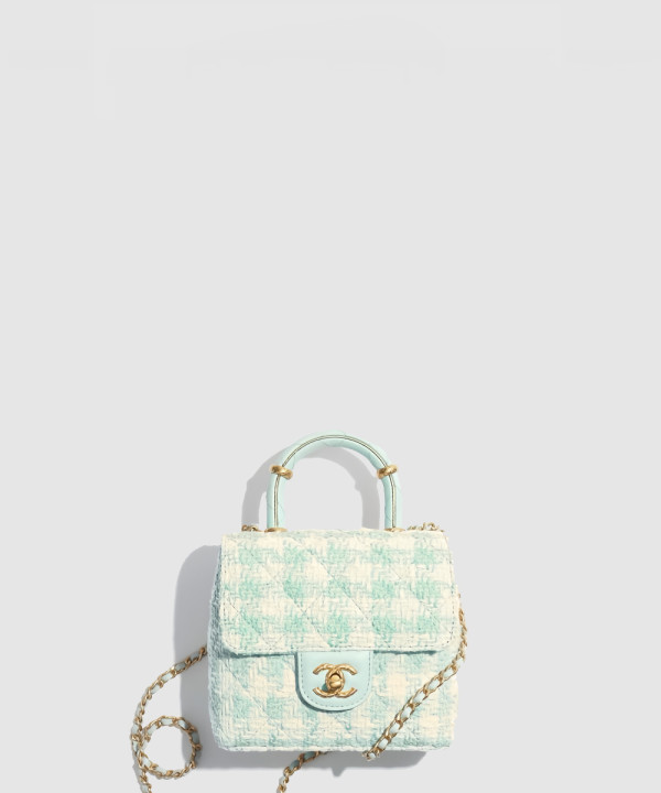 샤넬 핸들 장식의 미니 플랩백 AS4035