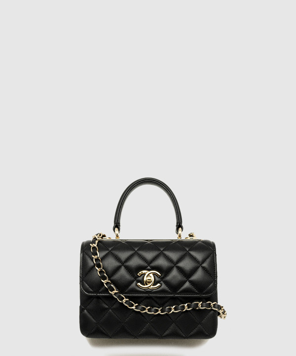 샤넬 핸들 장식의 미니 플랩백 AS4654