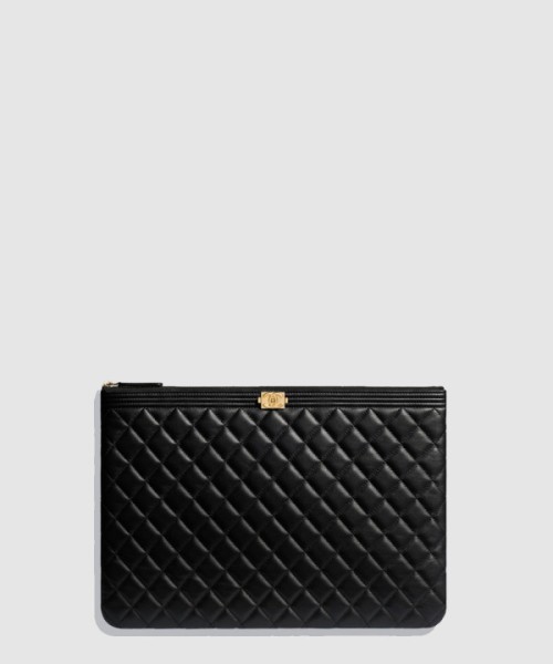 샤넬 보이 클러치 라지 A84407