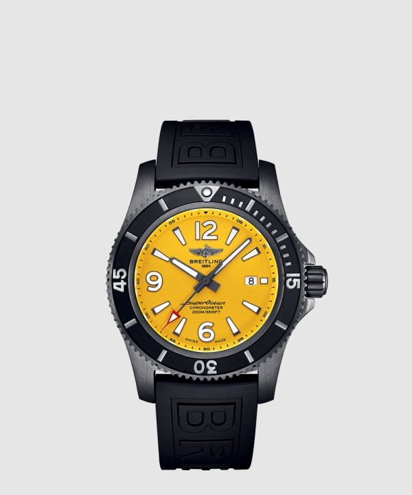 브라이틀링 슈퍼오션 오토매틱 46 블랙 스틸 M17368D7