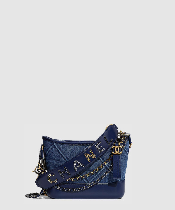 샤넬 데님 가브리엘 호보백 스몰 AS0865