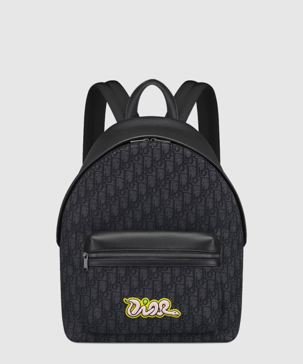 디올 Rider 2.0 DIOR AND KAWS 지퍼 백팩 1ESBA