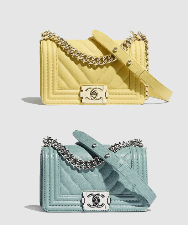 샤넬 쉐브론 보이백 캐비어 스몰 인기색상 A67085