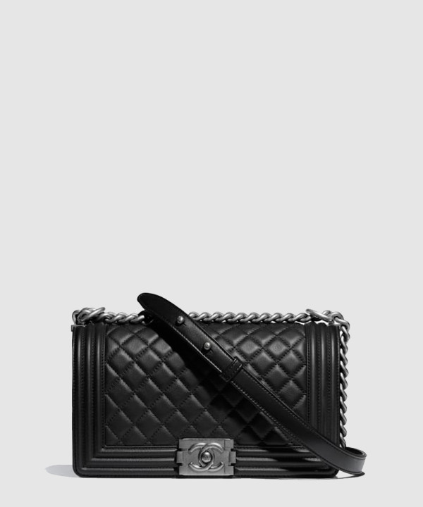 샤넬 보이백 램스킨 미듐 A67086