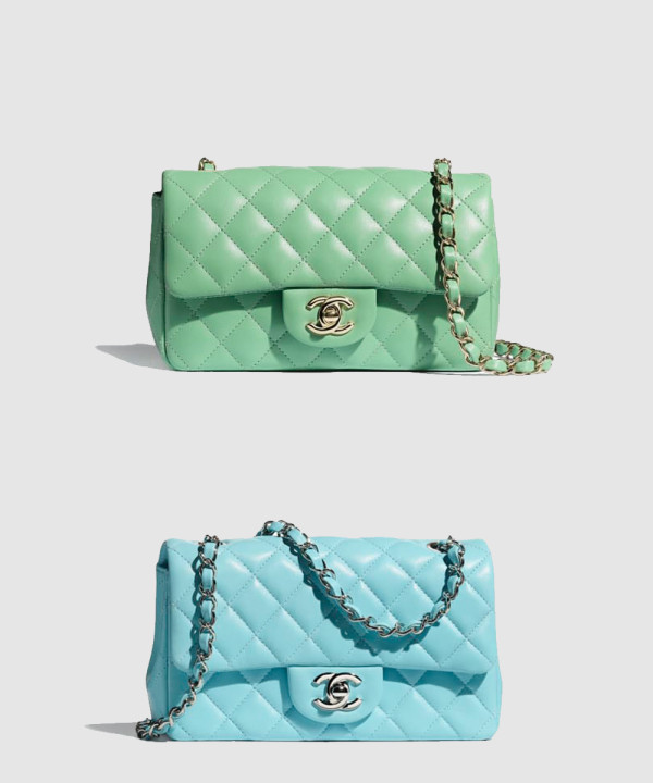 샤넬 클래식 램스킨 뉴미니 샴페인골드 A69900