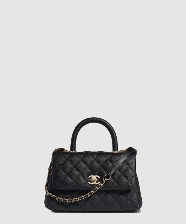 샤넬 코코핸들 스몰 샴페인골드 A92990