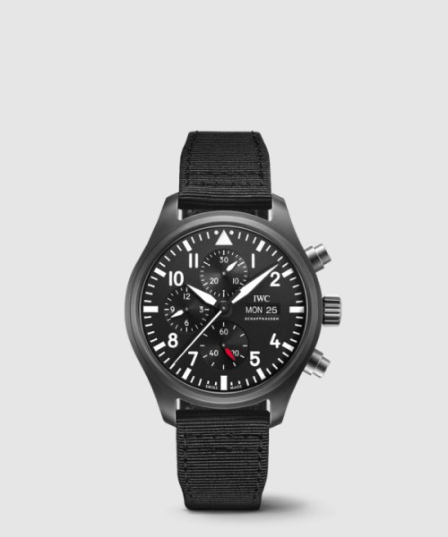 IWC 파일럿 워치 크로노그래프 탑건 44.5 IW389101