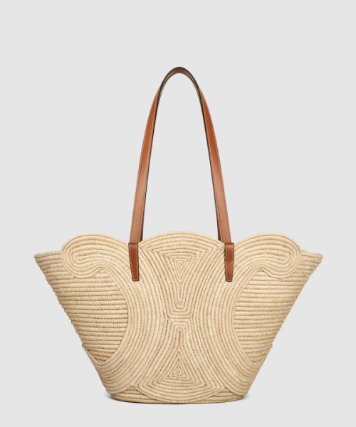 셀린느 트리오페 미듐 라피아 버킷백 116982