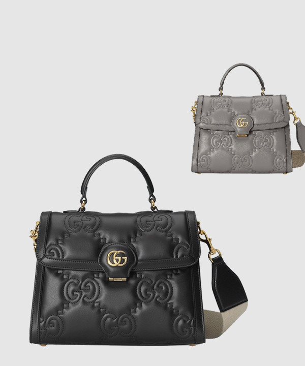 구찌 GG 마틀라세 레더 핸드백 736877