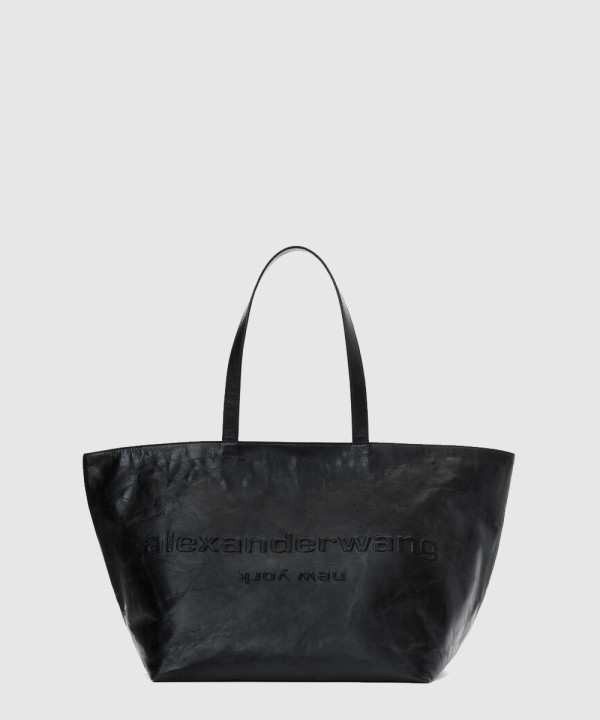 알렉산더왕 펀치 엠보스드 로고 가죽 토트백 20224T