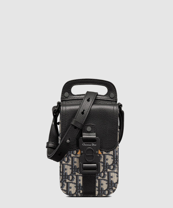 디올 새들 스트랩 버티컬 파우치 2ADCA