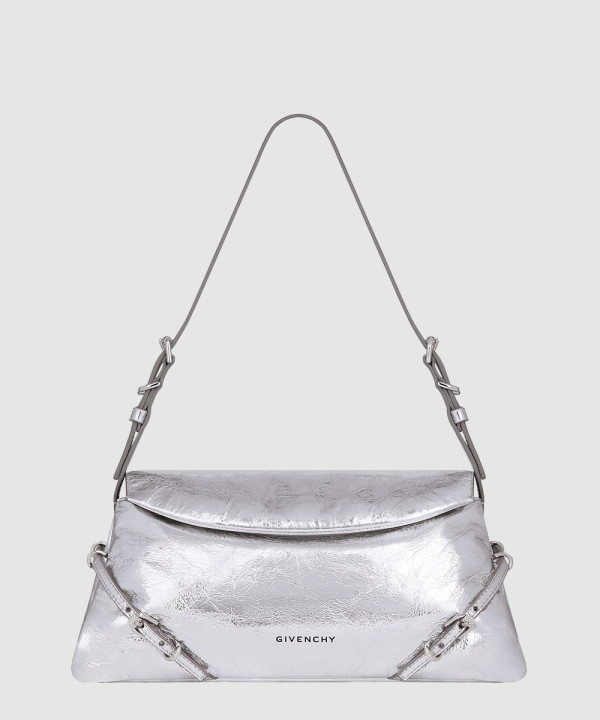 지방시 스몰 프티 부아유 라미네이트 가죽백