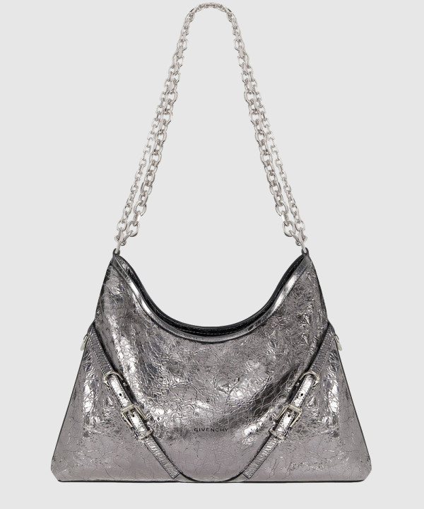 지방시 부아유 Chain 라미네이티드 가죽 미디엄백