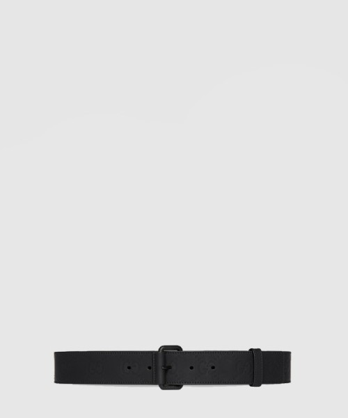 구찌 GG 러버 효과 벨트 771297