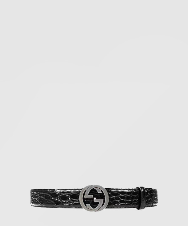 구찌 GG 스무스 버클 벨트 368186