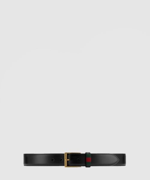 구찌 디테일의 레더 벨트 495125