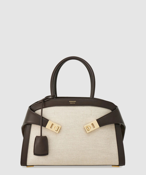 페레가모 허그 핸드백 (M) 216377