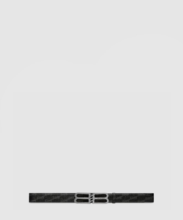 발렌시아가 BB 코팅 캔버스 벨트 703103