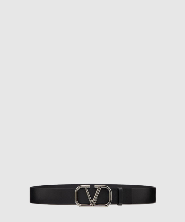 발렌티노 브이로고 시그니처 유광 송아지 가죽