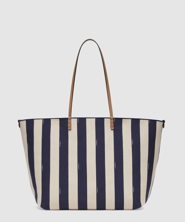 펜디 라지 스트라이프와 쇼퍼백 8BH425