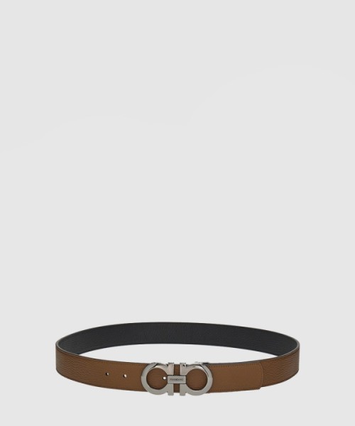 페레가모 길이 조절이 가능한 리버서블 간치니 벨트 675542
