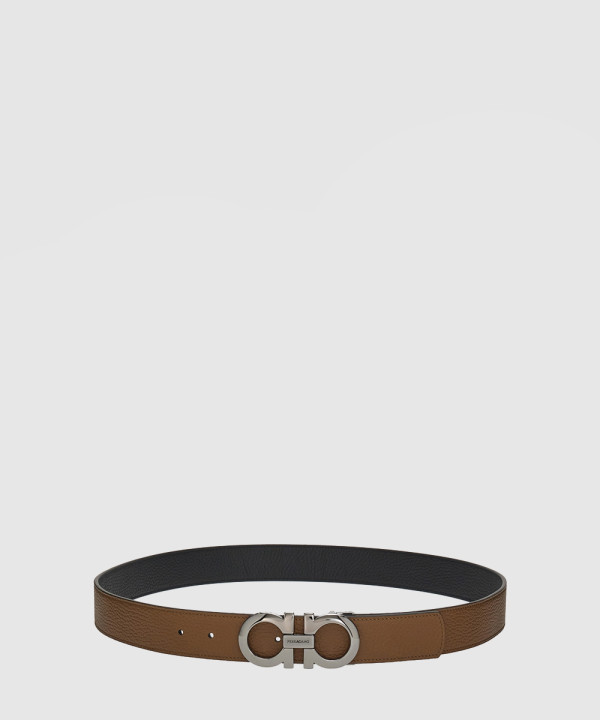 페레가모 길이 조절이 가능한 리버서블 간치니 벨트 675542