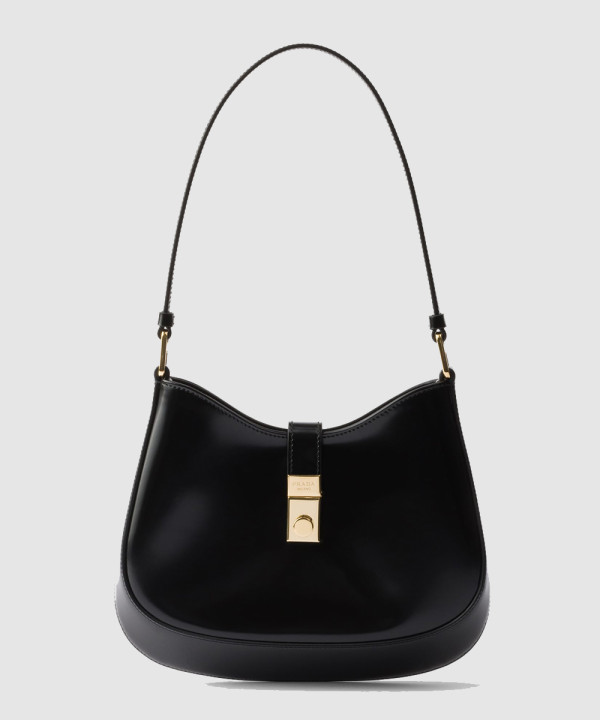 프라다 클레오 브러쉬드 가죽 숄더백 1BC169