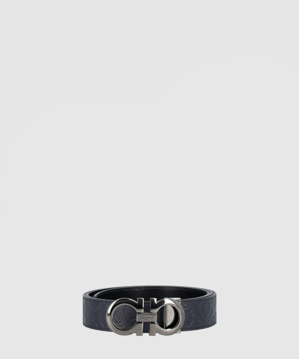 페레가모 길이 조절이 가능한 리버서블 간치니 벨트 675542