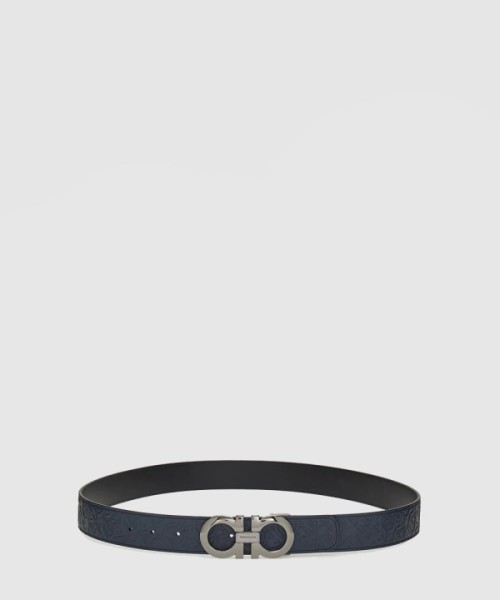 페레가모 길이 조절이 가능한 리버서블 간치니 벨트 675542