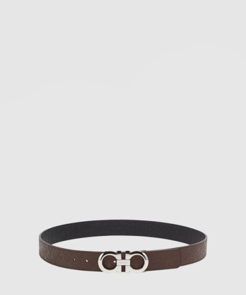 페레가모 길이 조절이 가능한 리버서블 간치니 벨트 675542