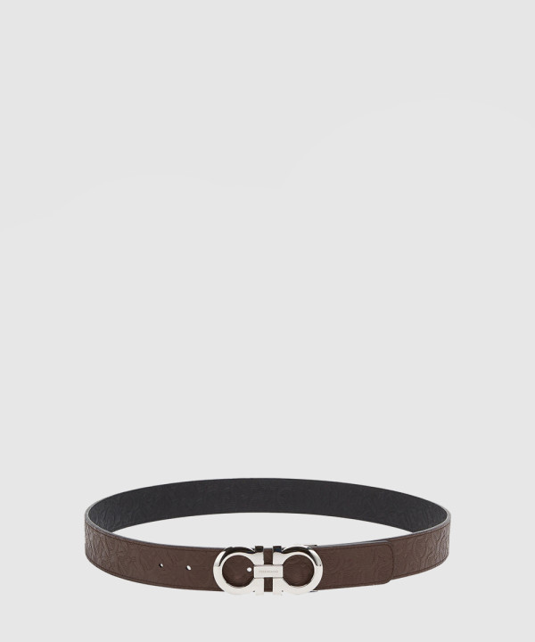 페레가모 길이 조절이 가능한 리버서블 간치니 벨트 675542