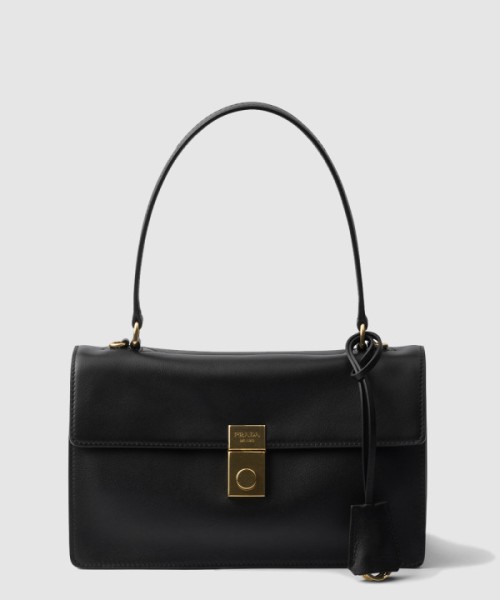 프라다 소프트 사운드 미디엄 가죽 숄더백 1BN023
