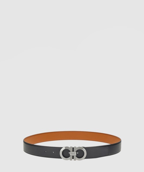 페레가모 길이 조절이 가능한 리버서블 간치니 벨트 670084