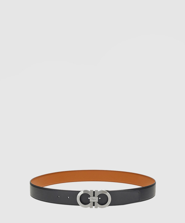 페레가모 길이 조절이 가능한 리버서블 간치니 벨트 670084