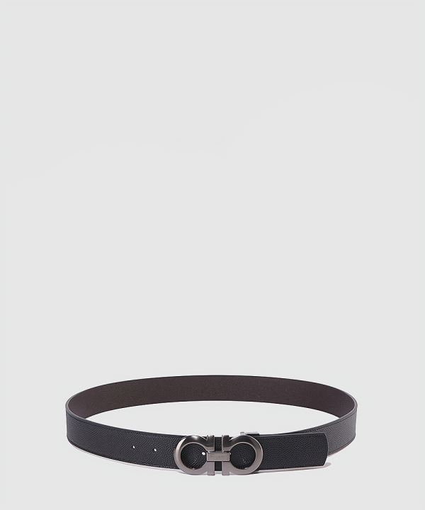 페레가모 길이 조절이 가능한 리버서블 간치니 벨트 675542