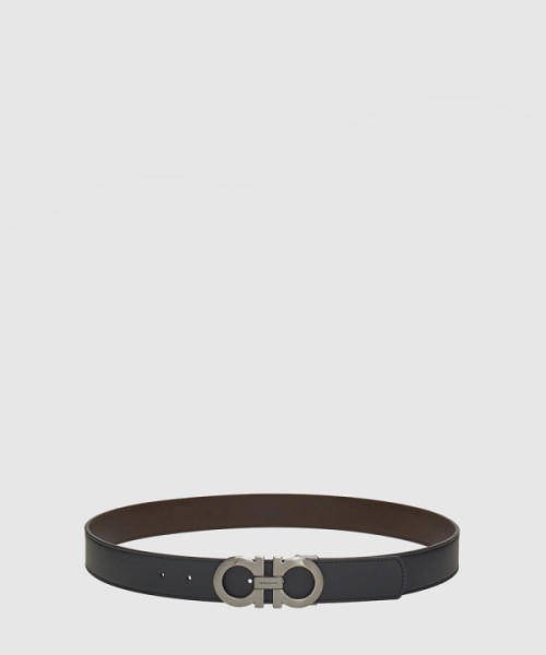 페레가모 길이 조절이 가능한 리버서블 간치니 벨트 675542