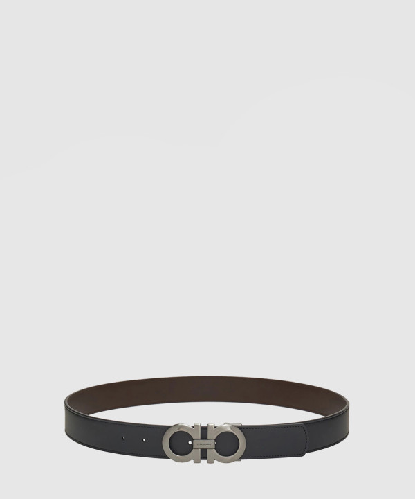 페레가모 길이 조절이 가능한 리버서블 간치니 벨트 675542