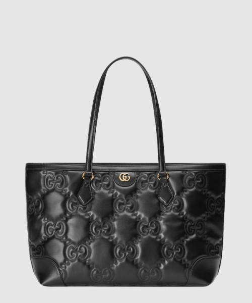 구찌 GG 마틀라세 레더 미디엄 토트백 631685