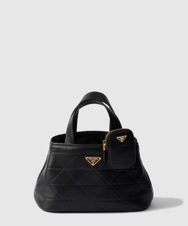 프라다 스몰 퀼팅 가죽 토트백 1BG548