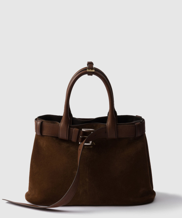 프라다 버클 미디움 스웨이드백 1BA434