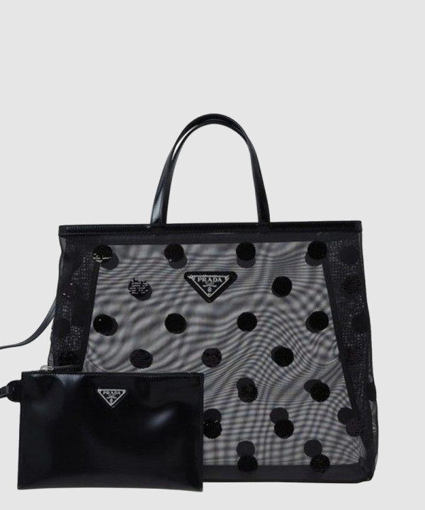 프라다 메쉬 토트백 1BG416