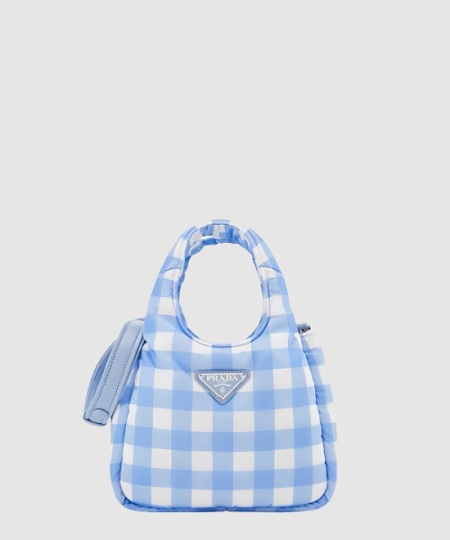 프라다 체크 장바구니 가방 1BG359